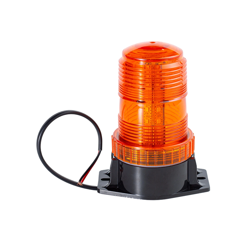 Forkliftler için IP65 8W DC9-80V 360 ° Amber Strobe Beacon Uyarı Işığı