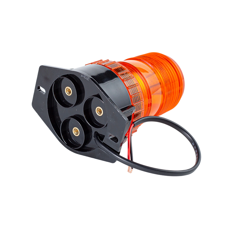 Forkliftler için IP65 8W DC9-80V 360 ° Amber Strobe Beacon Uyarı Işığı